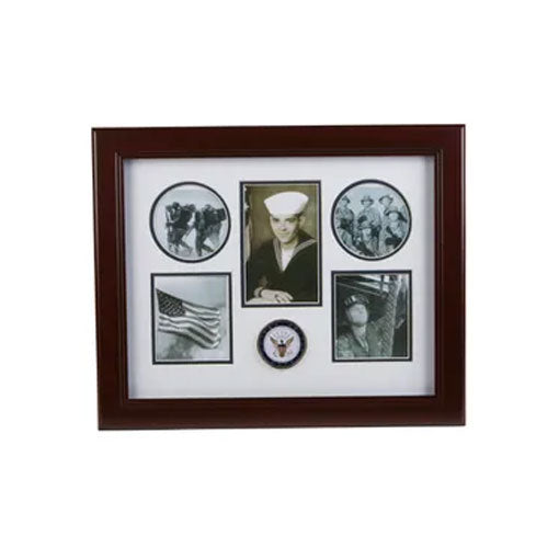 U.S. Navy Medallion 5 Picture Collage Frame, , The Military Gift Store, Picture Collage Frame