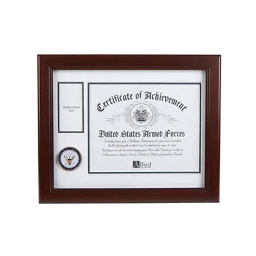 U.S. Navy Medallion 8-Inch by 10-Inch Certificate and Medal Frame, , The Military Gift Store, Certificate and Medal Frame