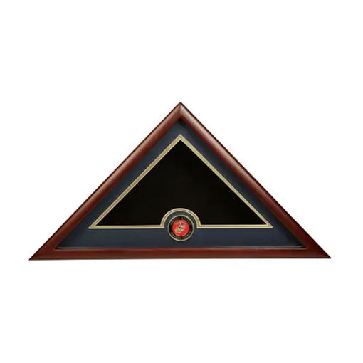 US Flag Display Case with Marine Corps Medallion, , The Military Gift Store, Flag Display cases (71)