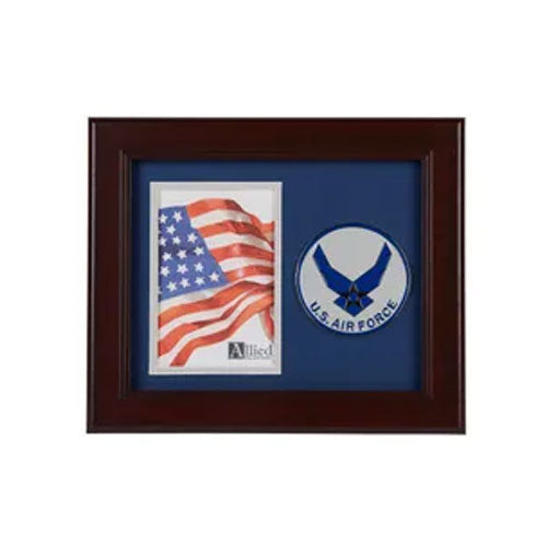 Aim High Air Force Medallion 4-Inch by 6-Inch Portrait Picture Frame, , The Military Gift Store, Picture Frame