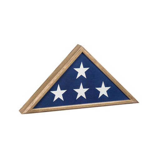 Flags Connections - Veteran Flag Case - Vintage Oak Finish., , The Military Gift Store, Flag Cases