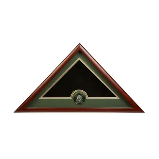 US Flag Display Case with Army Medallion. - The Military Gift Store