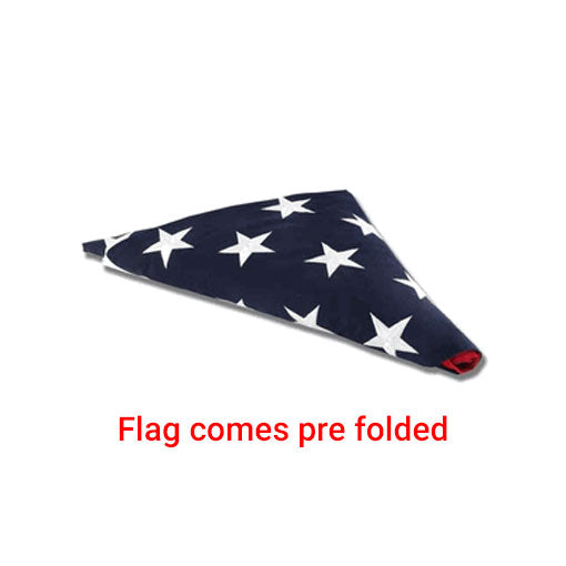 Pre Folded American flag – Great for flag display cases, flag frames, and flag display - 5 ft x 9.5 ft Cotton Flag., Pre Folded American flag – Great for flag display cases, flag frames., The Military Gift Store, Pre Folded Flag
