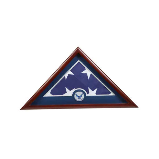 US Flag Display Case with Aim High Air Force Medallion, , The Military Gift Store, Flag Display cases (71)