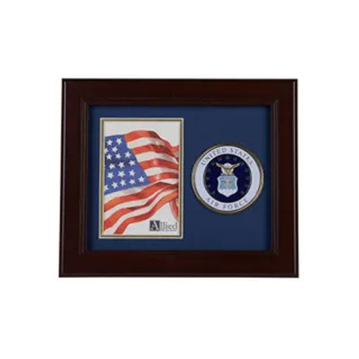 U.S. Air Force Medallion 4-Inch by 6-Inch Portrait Picture Frame, , The Military Gift Store, Picture Frame