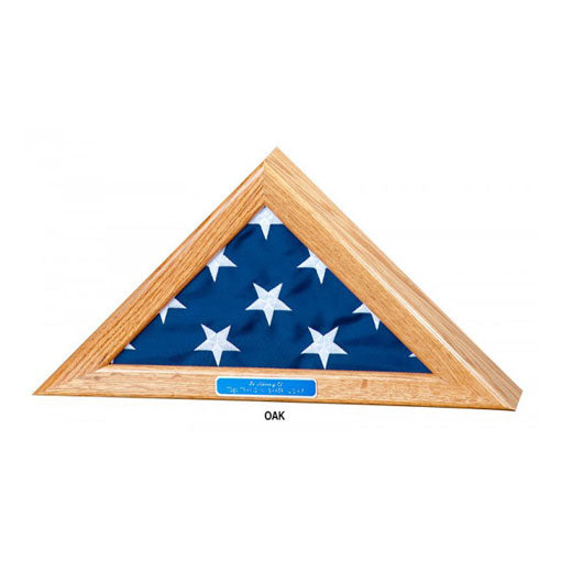 Flag Display Case for 4x6 flag - Oak Finish., , The Military Gift Store, Flag Display cases