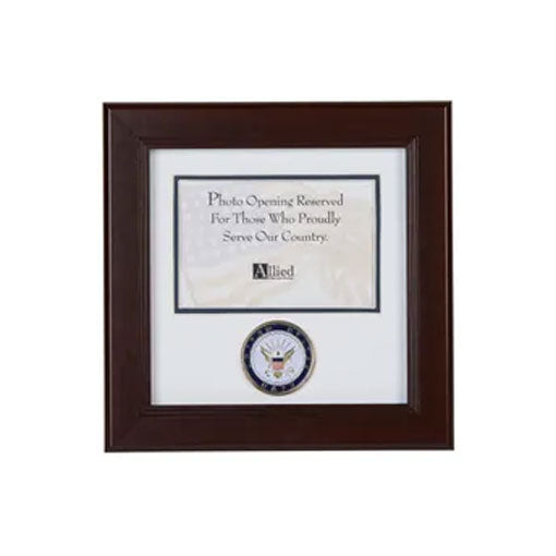 U.S. Navy Medallion 4-Inch by 6-Inch Landscape Picture Frame, , The Military Gift Store, Picture Frame