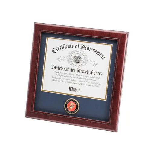 U.S. Marine Corps Medallion 8-Inch by 10-Inch Certificate Frame, , The Military Gift Store, Certificate Frame