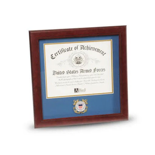 U.S. Coast Guard Medallion 8-Inch by 10-Inch Certificate Frame, , The Military Gift Store, Certificate Frame