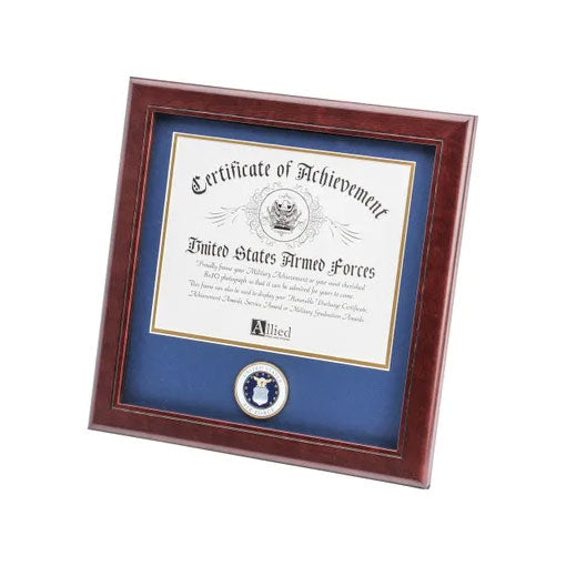 U.S. Air Force Medallion 8-Inch by 10-Inch Certificate Frame, , The Military Gift Store, Certificate Frame