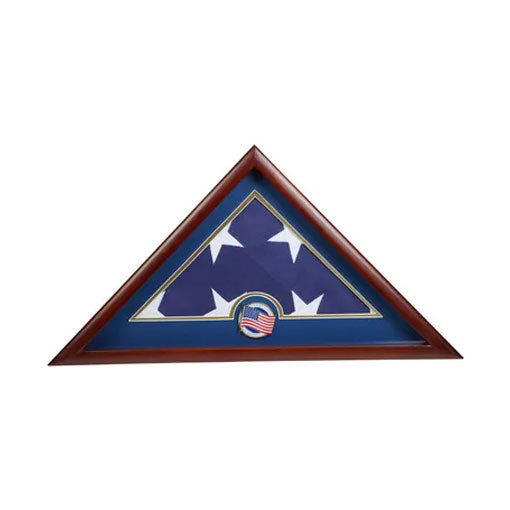 US Flag Display Case with US Flag Medallion. - The Military Gift Store