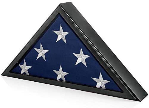 Flag Connections Honors Memorial Flag Display Case for Burial and Presentation Flags, American and Foreign Military Service Commemoration, 5x9 Feet (Black)., Flag Connections Honors Memorial Flag Display Case for Burial., The Military Gift Store, Flag Display cases (71)
