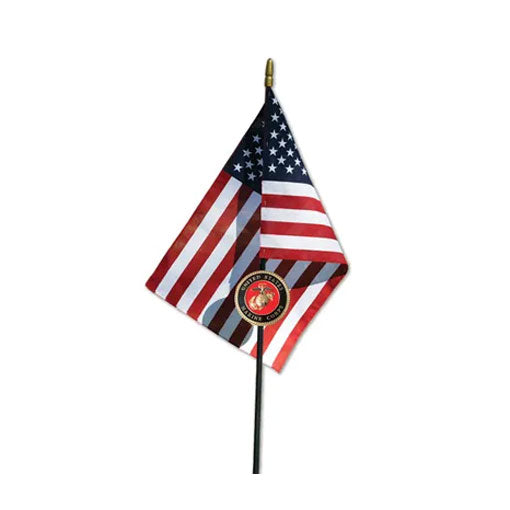 Flags Connections - Marine Corps Grave Marker | Heroes Series., , The Military Gift Store, Grave Marker