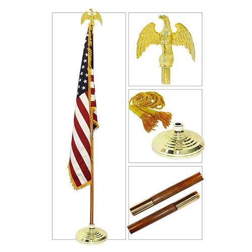 8ft U.S. Indoor Flag Set by Valley Forge, , The Military Gift Store, US Flag