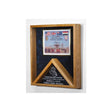 Military Awards and Flag Display Cases With Personalized text, , The Military Gift Store, Flag and Document Case