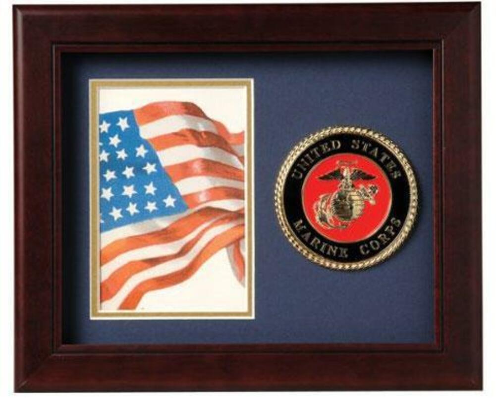 Flag Connections United States Marine Corps Vertical Picture Frame., Flag Connections United States Marine Corps Vertical Picture Frame, The Military Gift Store, Awards Display Cases, Awards Display Frames (62)