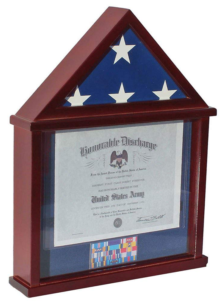 Flag Display Case Shadow Box Frame for 3'X5' U.S. Flag, , The Military Gift Store, Awards Display Cases, Awards Display Frames (62)