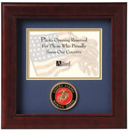 Flag Connections United States Marine Corps Horizontal Picture Frame, , The Military Gift Store, Awards Display Cases, Awards Display Frames (62)
