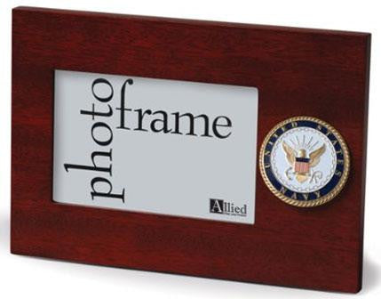 Flag Connections U.S. Navy Medallion 4-Inch by 6-Inch Desktop Picture Frame