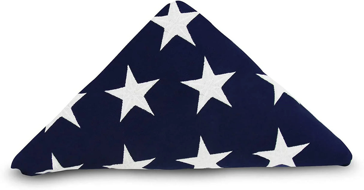 American Flag 5ft x 9.5ft Cotton by Valley Forge. - The Military Gift Store