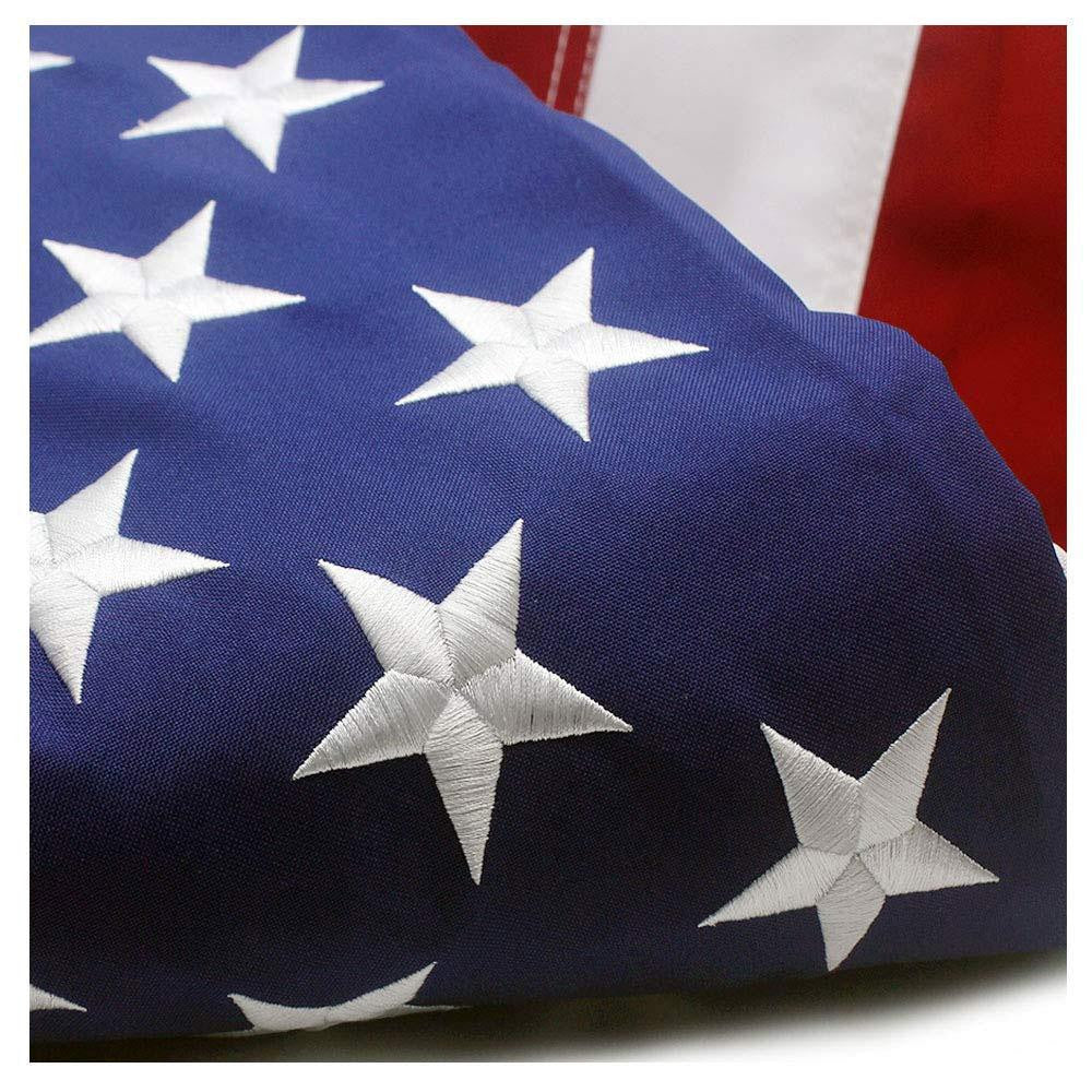 American Flag 3x5 ft - Durable Longer Lasting Spun Polyester 300D for Outdoor Use - UV Protected., American Flag 3x5 ft - Durable Longer Lasting Spun Polyester 300D, The Military Gift Store, American Flags- High Quality American Discounted Flags (2)