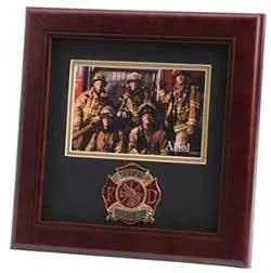 Firefighter Medallion Landscape Picture Frame, , The Military Gift Store, Picture Frame
