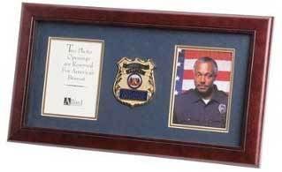 Police Department Medallion Double Picture Frame, , The Military Gift Store, Picture Collage Frame