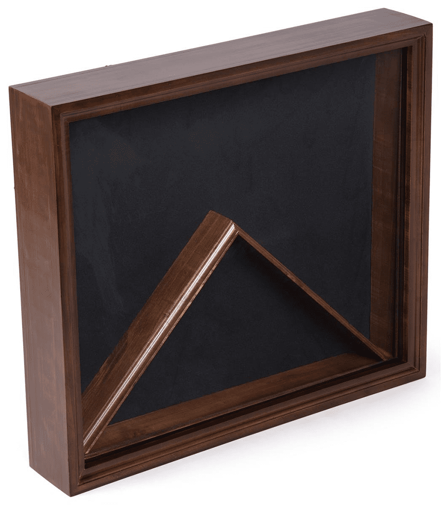 Military Flag and Ensign Display Cases, Military Flag and Ensign Display Cases, Wood and Glass Construction, The Military Gift Store, Flag Frames