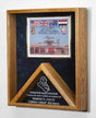 Military Awards and Flag Display Cases With Laser Engraved Emblem / Map, Military Awards and Flag Display Cases With Laser Engraved Emblem, The Military Gift Store, Flag and Document Case
