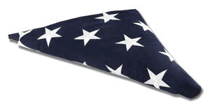 American Flag For Flag Display Case - 3ft x5 ft or 5ft x 9.5ft America Cotton Flag or folded 3ft x 5ft or folded 5ft x 9.5 ft America Flag., American Flag For Flag Display Case - 3ft x5 ft or 5ft x 9.5ft, The Military Gift Store, Folded American Flags