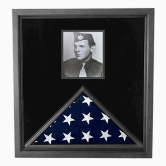 Photo Flag and Medal Display Case, Flag and Photo Frame., , The Military Gift Store,