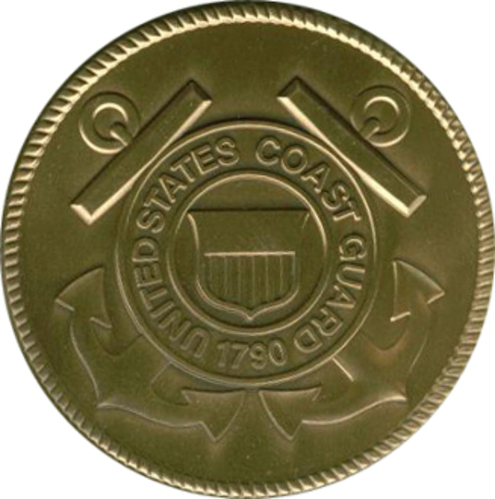 Coast Guard Service Medallion, Brass Coast Guard Medallion, , The Military Gift Store, Military Service Medallions