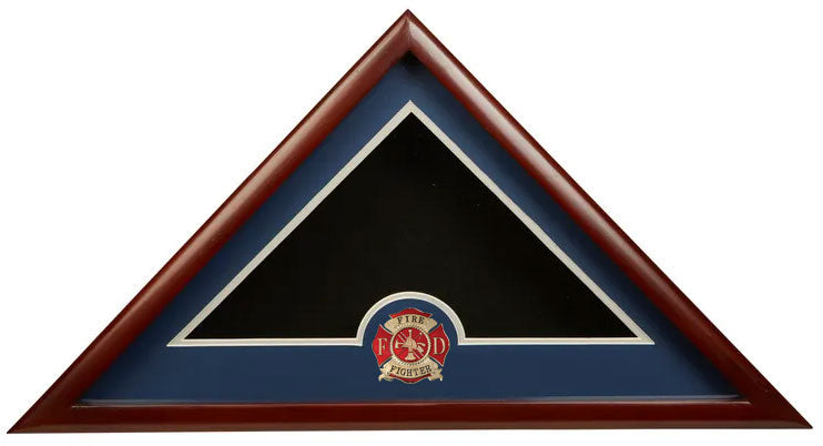 Fire Fighter Frame, Fire Fighter Flag Display Case - 5' x 9.5'., POW/MIA Frame, POW/MIA Flag Display Case, POW/MIA Gifts - 5' x 9.5'., The Military Gift Store, Flag Display Case