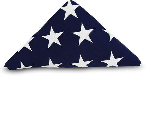 American Flag For Flag Display Case - 3ft x5 ft or 5ft x 9.5ft America Cotton Flag or folded 3ft x 5ft or folded 5ft x 9.5 ft America Flag., American Flag For Flag Display Case - 3ft x5 ft or 5ft x 9.5ft, The Military Gift Store, Folded American Flags