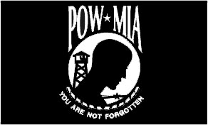 Pow Mia Flag 5x8 Feet Nylon Double Sided.
