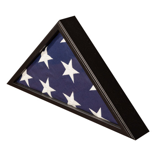 Sergeant Flag Case, Personal Inscription Engraving - Black Color., , The Military Gift Store, Burial Flag Case (42)