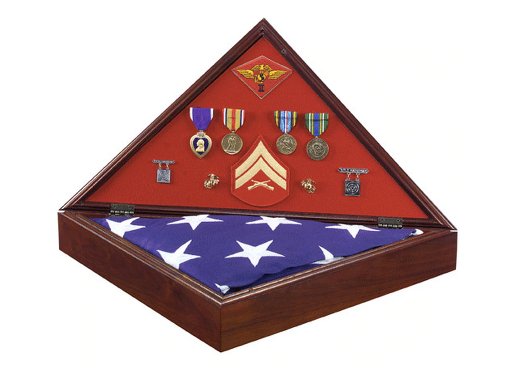 Heritage Flag Display Case., , The Military Gift Store, Military Medal Display Cases