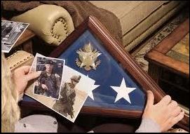 American Burial Flag Box, Large Coffin USA Flag Display Case. - The Military Gift Store