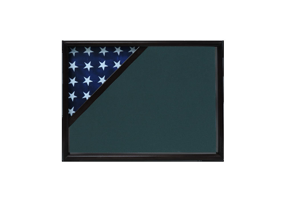 Shadow box for 3x5 flag, Black finish, , The Military Gift Store, Display Case For Flag