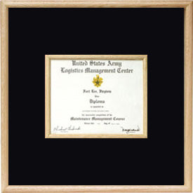 US Marine Corp Certificate Display Case in middle., , The Military Gift Store, Military medal and Certificate frame