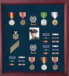 Military Medal Case, Shadow Box photo Holder, Military Medal Cherry Case, Military Medal Case, Shadow Box photo Holder, Military Medal Cherry, The Military Gift Store, Burial Flag Case (42)