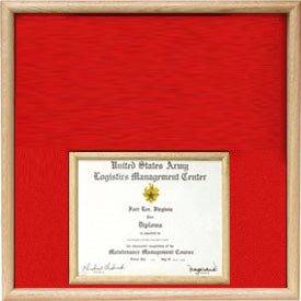 US Marine Corp Certificate Display Case in bottom. - The Military Gift Store