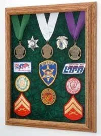 Awards Display Case, Military Medal Display case with Embossed Emblem, , The Military Gift Store, Flag and Medal Display Cases