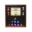 Veterans Made Flag Document Case American Flags made in Cherry Wood., , The Military Gift Store, Flag Display Case