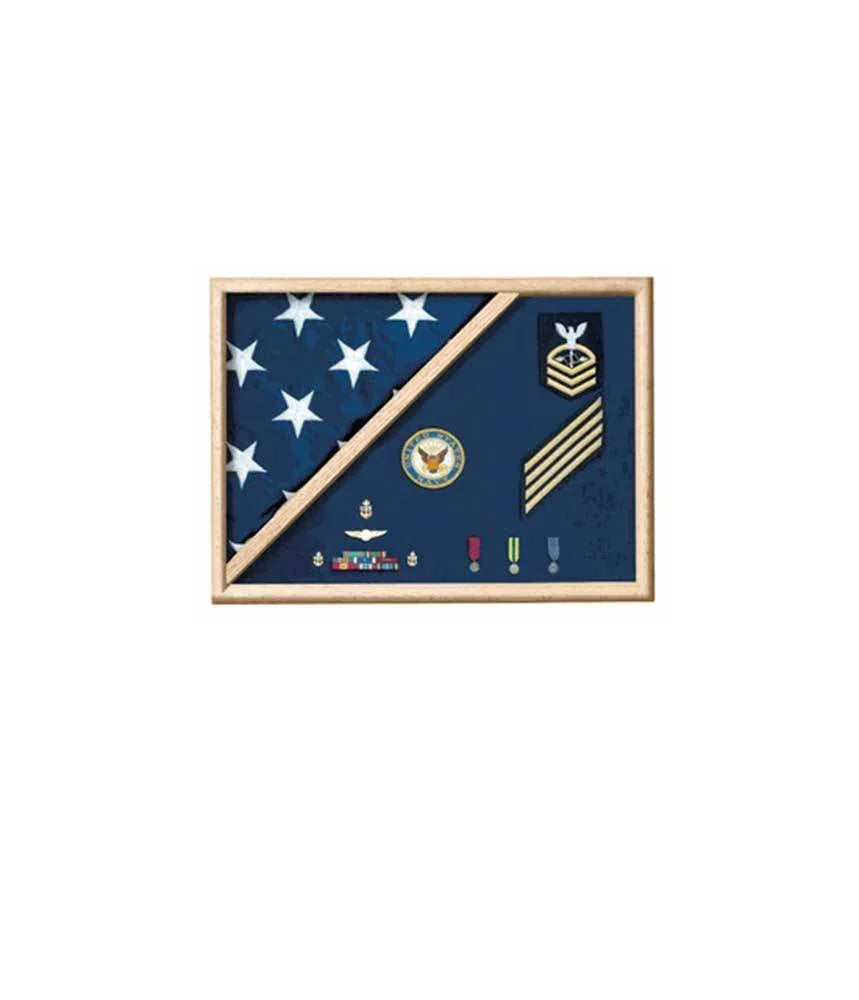 Memorial Flag Case - Folded Corner, Memorial Flag Case, , The Military Gift Store, Army Flag Display Cases