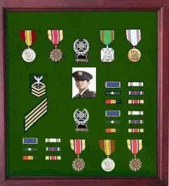 Medal Display Case Cherry Finish, , The Military Gift Store, Military Medals Display Cases
