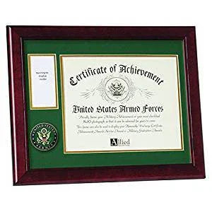 Allied Frame U.S. Army Medal and Award Frame with Medallion, Army Medal with Photo Frame