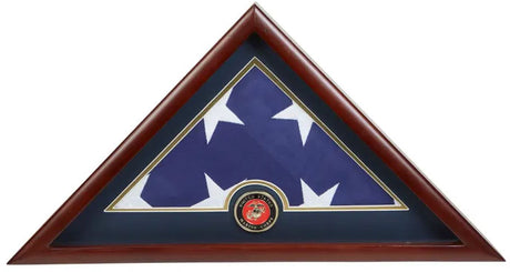 Marine Corps Frame, Marine Flag Display Case, Marine Corps Gifts - 5' x 9.5' Flag., Marine Corps Frame, Marine Flag Display Case, Marine Corps Gifts., The Military Gift Store, Flag Display Case