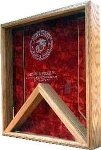 Semper fi Flag Display Case, Semper fidelis flag display cases, , The Military Gift Store, Burial Flag Cases