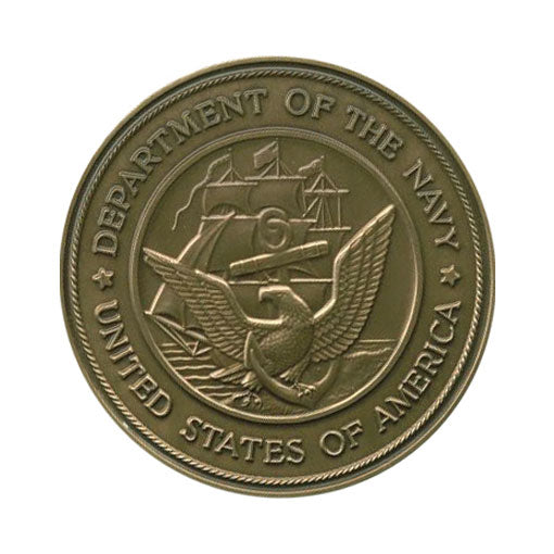 Navy Service Medallion, Brass Navy Medallion, , The Military Gift Store, Military Service Medallions